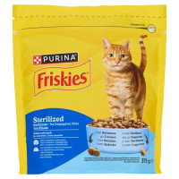 PURINA FRISKIES Gatto Sterilizzati con un gustoso mix di Salmone e Tonno e con Verdure 375 g