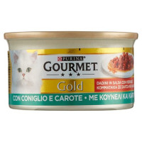 PURINA GOURMET Gold Dadini in Salsa con Verdure con Coniglio e Carote 85 g
