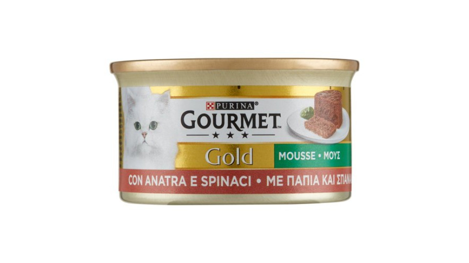 PURINA GOURMET Gold Mousse con Anatra e Spinaci 85 g