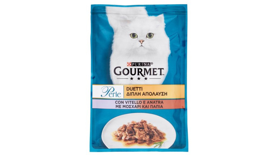 PURINA GOURMET Perle Duetti con Vitello e Anatra 85 g