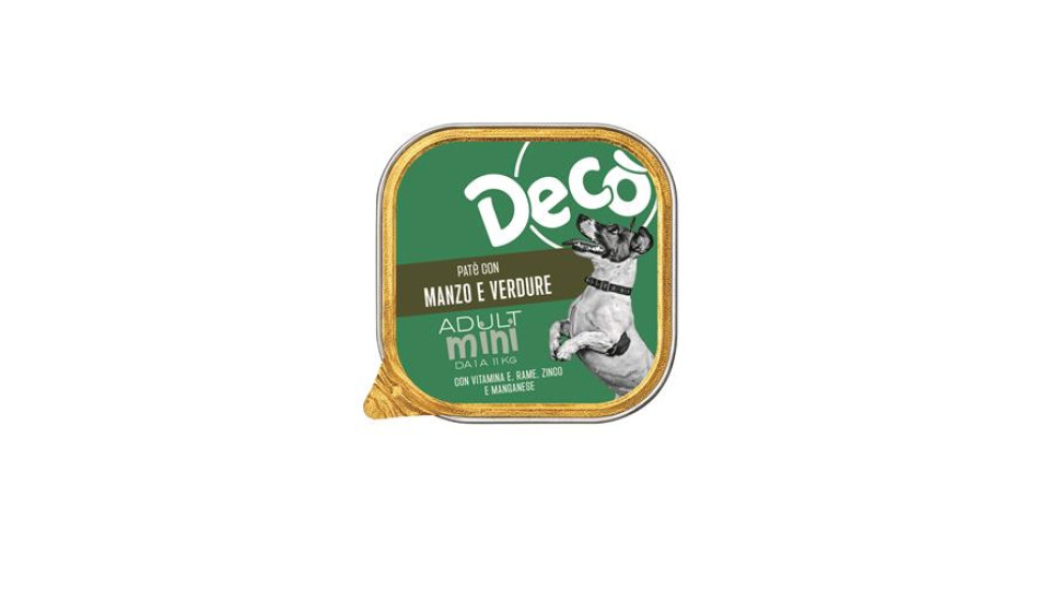Patè Con Manzo E Verdure Per Cani Gr 150