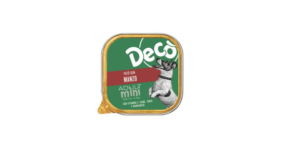 Patè Con Manzo Per Cani Gr 150