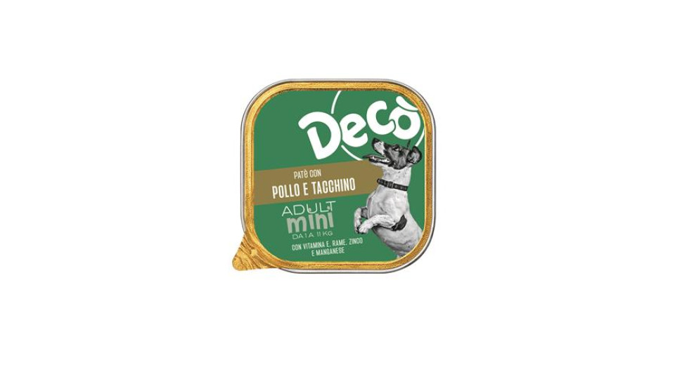 Patè Con Pollo E Tacchino Per Cani Gr 150