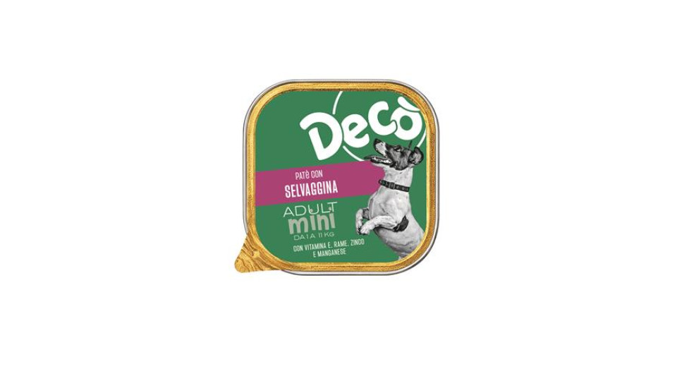 Patè Con Selvaggina Per Cani Gr 150
