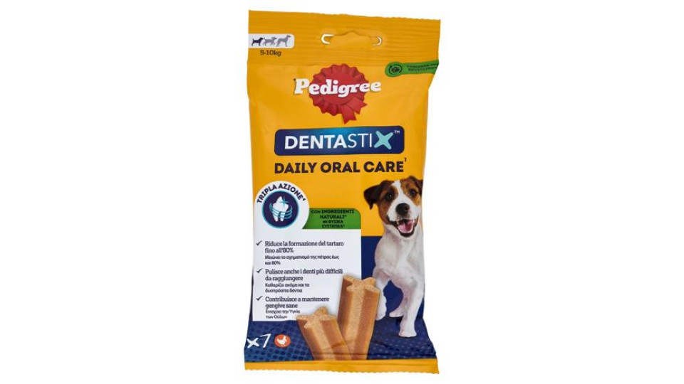 Pedigree Dentastix Snack per igiene orale Cane Piccolo 7 Pezzi 110 g