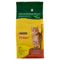Purina Friskies Adult Cibo per Gatti con Manzo e Pollo e con Verdure 2Kg