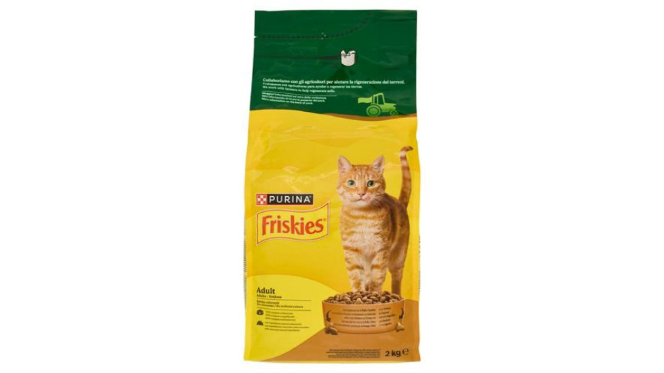 Purina Friskies Adult Cibo per Gatti con Pollo e Tacchino e con verdure 2Kg