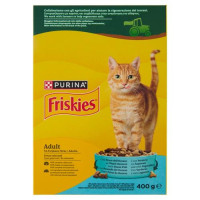 Purina Friskies Adult Cibo per Gatti con Salmone e con Verdure 400 g