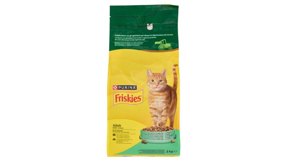 Purina Friskies Cibo per Gatti con Coniglio e Pollo e con Verdure 2 kg