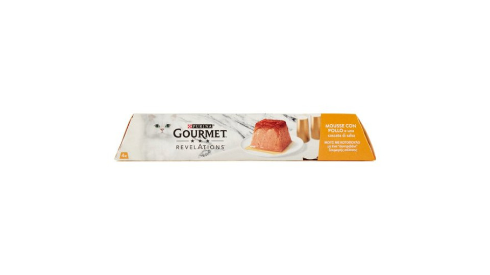 Purina Gourmet Revelations mousse gatto con pollo 4x57g