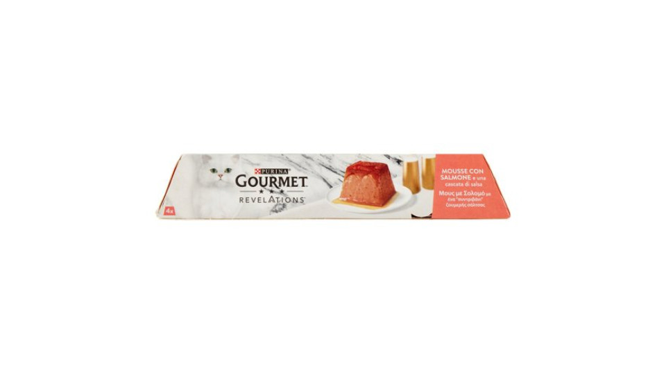 Purina Gourmet Revelations mousse gatto con salmone 4x57g