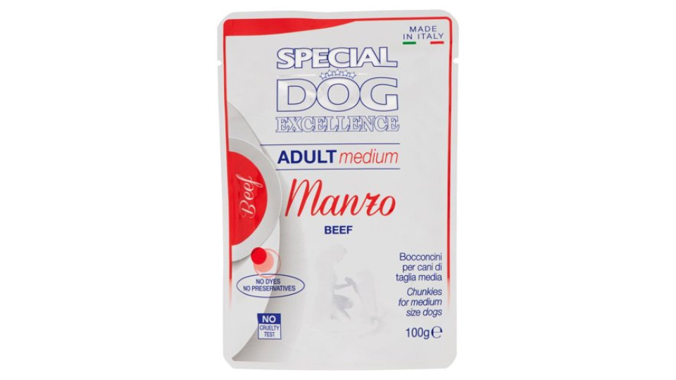 Special Dog Excellence Adult medium Manzo Bocconcini 100 g