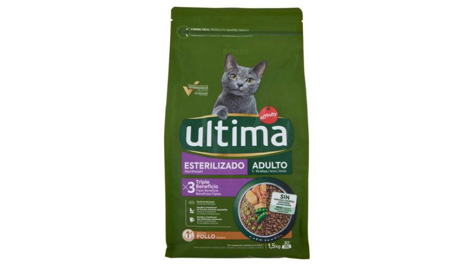 ULTIMA CAT STERIL.POLLO 1,5KG