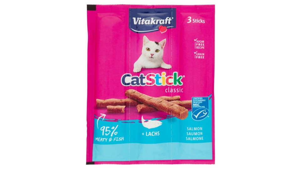 Vitakraft CatStick classic Salmone 3 Sticks 18 g