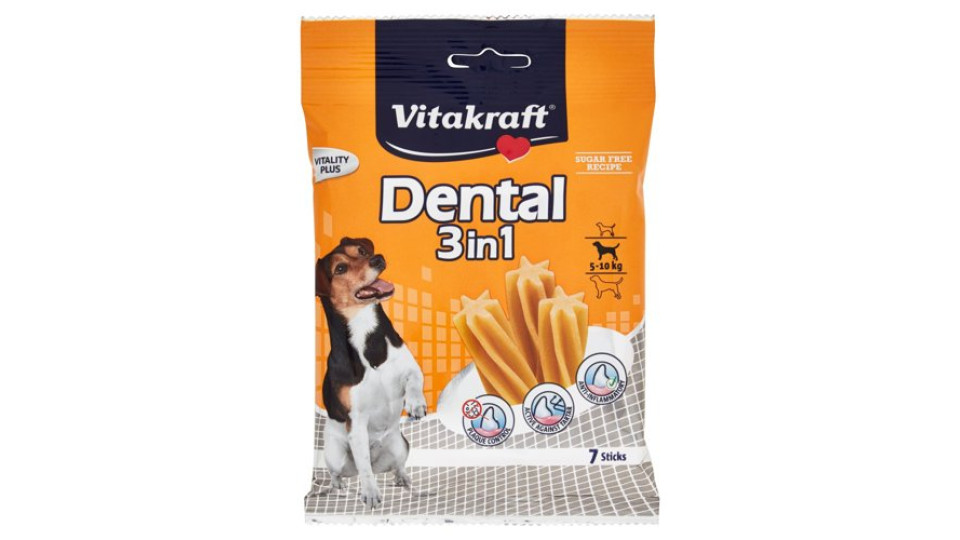 Vitakraft Dental 3in1 5-10kg 7 Sticks 120 g