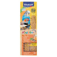 Vitakraft Kräcker Original + Miele & sesamo pappagallini ondulati 2 pezzi 60 g
