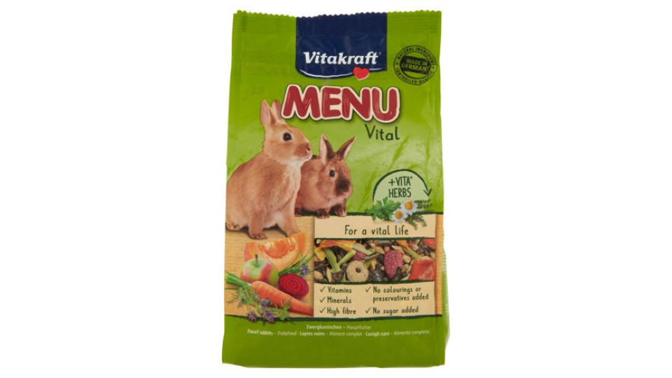 Vitakraft Menu Vital Conigli nani - Alimento completo 500 g