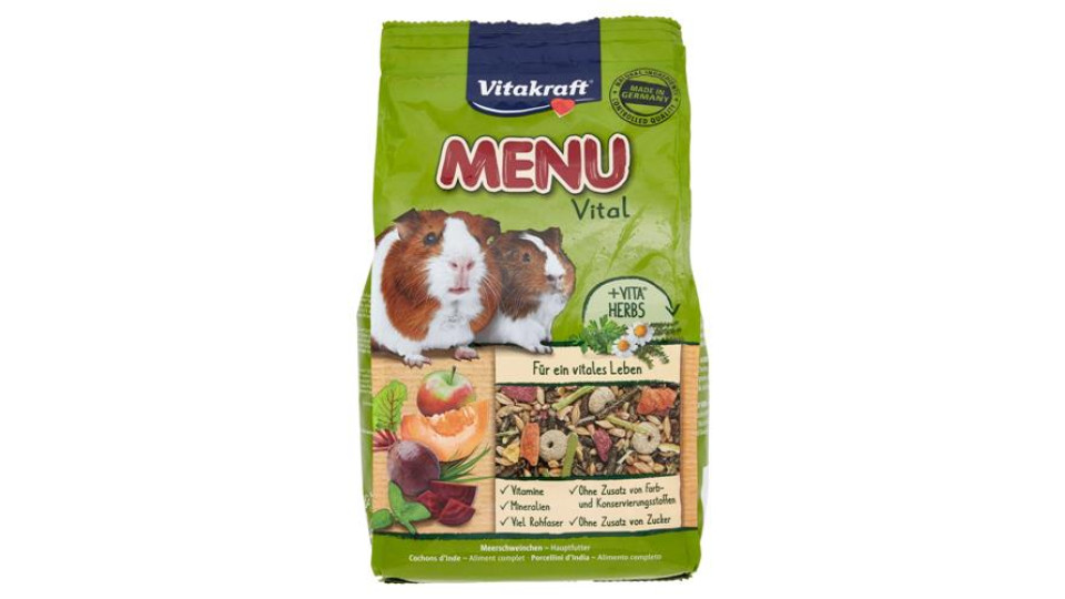 Vitakraft Menu Vital Porcellini d'India Alimento completo 1 kg