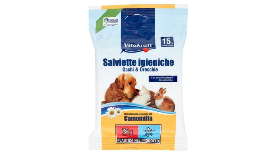 Vitakraft Salviette igieniche Occhi & Orecchie 15 pz