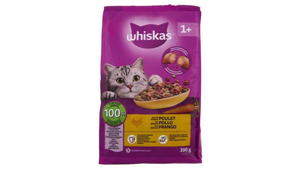Whiskas Cibo Umido Gatto Anni 1+ con Pollo 300 g