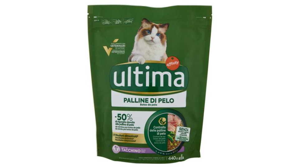 ultima Cat Palline di Pelo con Tacchino 440 g