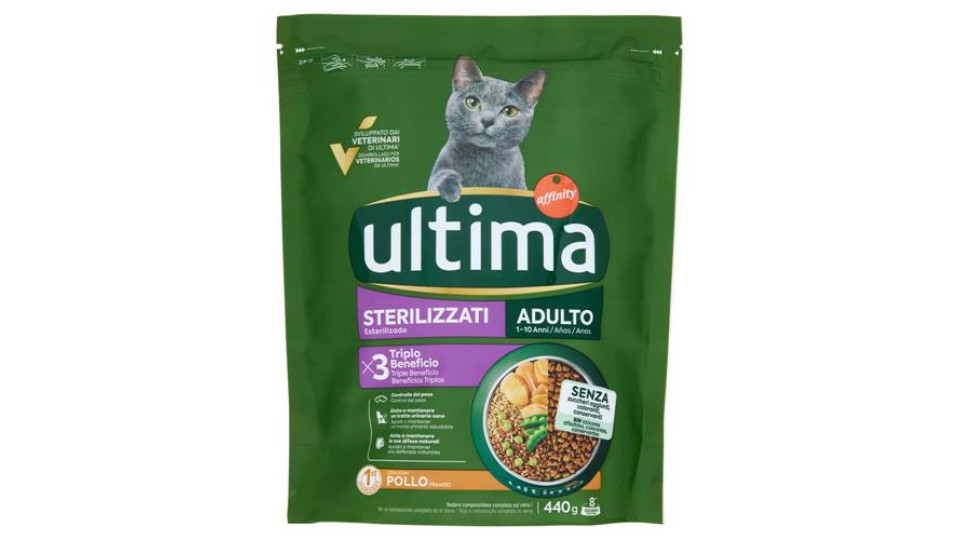 ultima Cat Sterilizzati Adulto 1-10 Anni Pollo 440 g