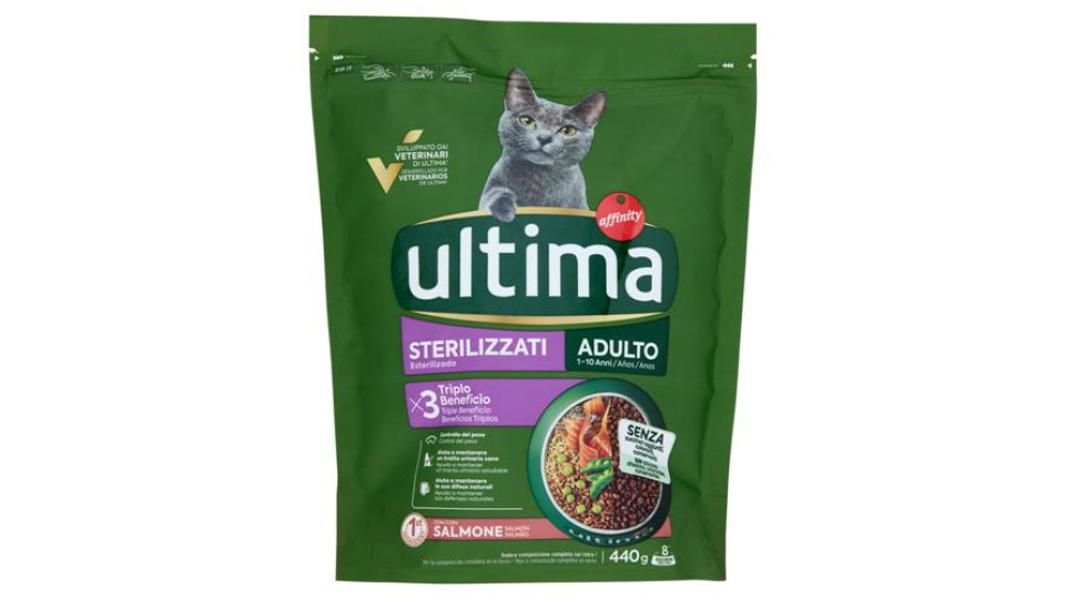 ultima Cat Sterilizzati Adulto 1-10 Anni Salmone 440 g