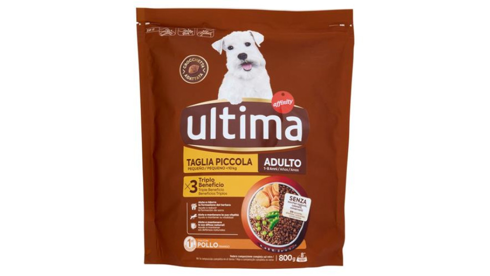 ultima Dog Taglia Piccola Mini <10kg Adulto 1-8 Anni Pollo 800 g