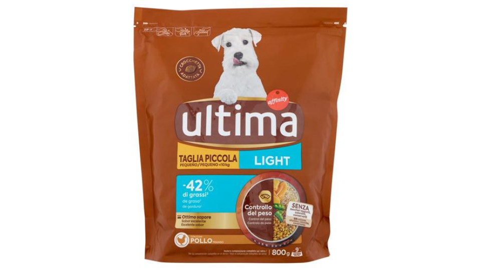 ultima Dog Taglia Piccola Mini <10kg Light Pollo 800 g
