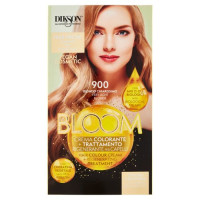 Dikson Bloom Crema Colorante + Trattamento Rigenerante per Capelli 900 Biondo Chiarissimo