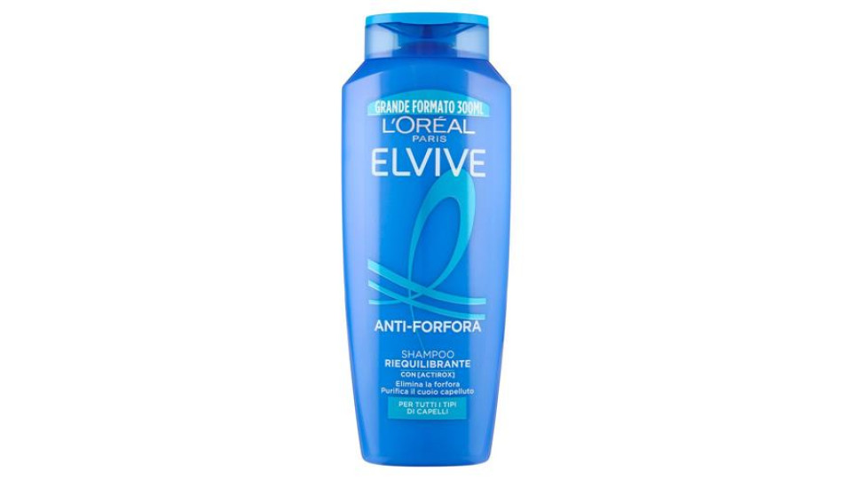 Elvive Anti-Forfora Shampoo Riequilibrante, per Tutti i Tipi di Capelli, 300 ml