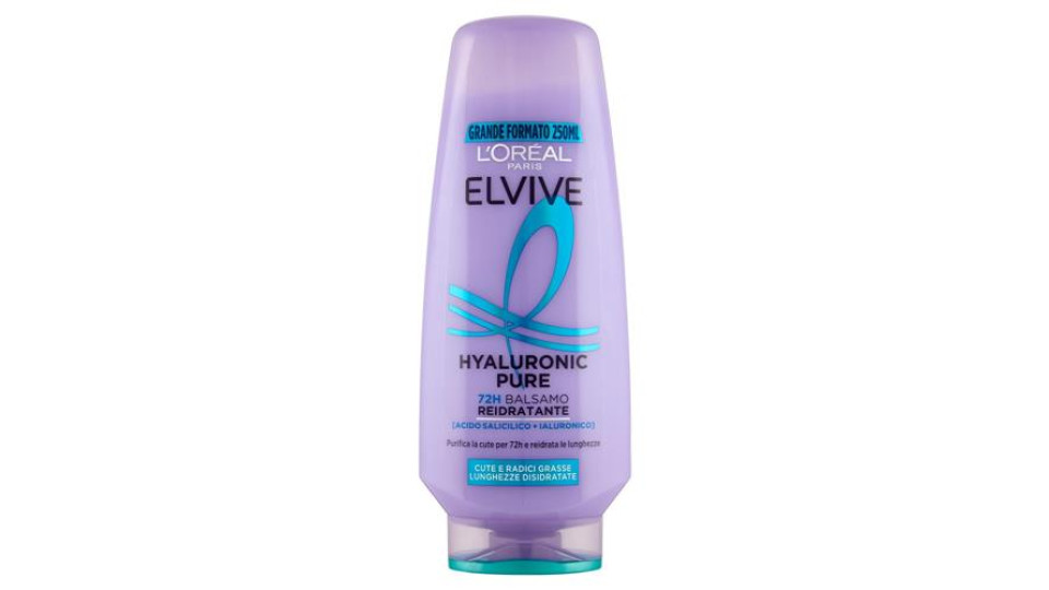 Elvive Hydra Hyaluronic Balsamo 72H Idratazione Profonda, per Capelli Disidratati, 250 ml