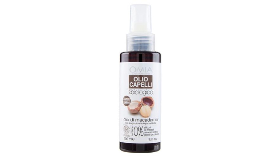 Omia Laboratoires eco biologico Olio Capelli olio di macadamia 100 ml
