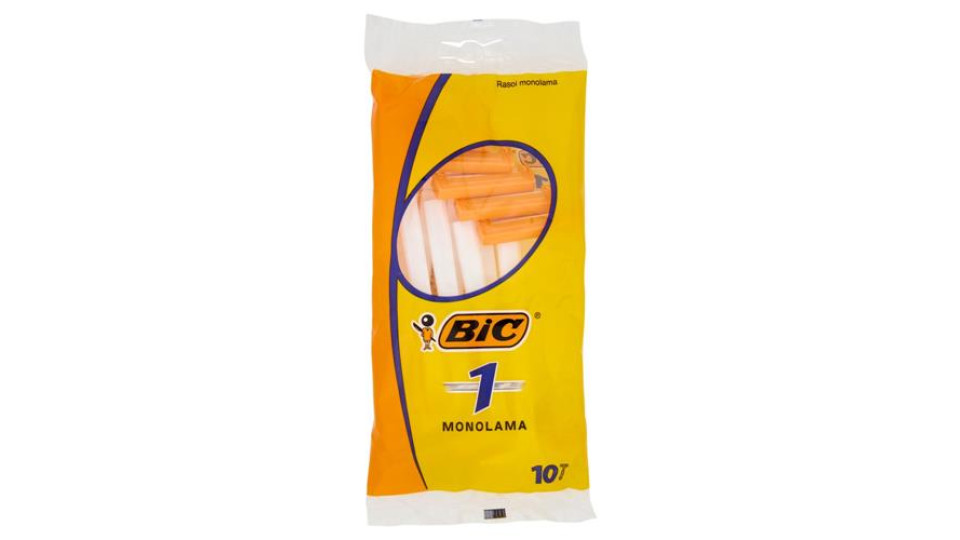 Bic 1 Rasoi Uomo Usa e Getta, 10 pezzi