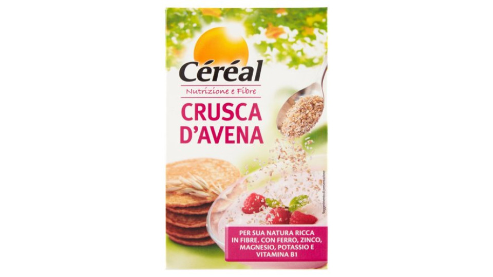 Céréal Nutrizione e Fibre Crusca d'Avena, naturalmente ricca in fibre e vitamine - 360 g