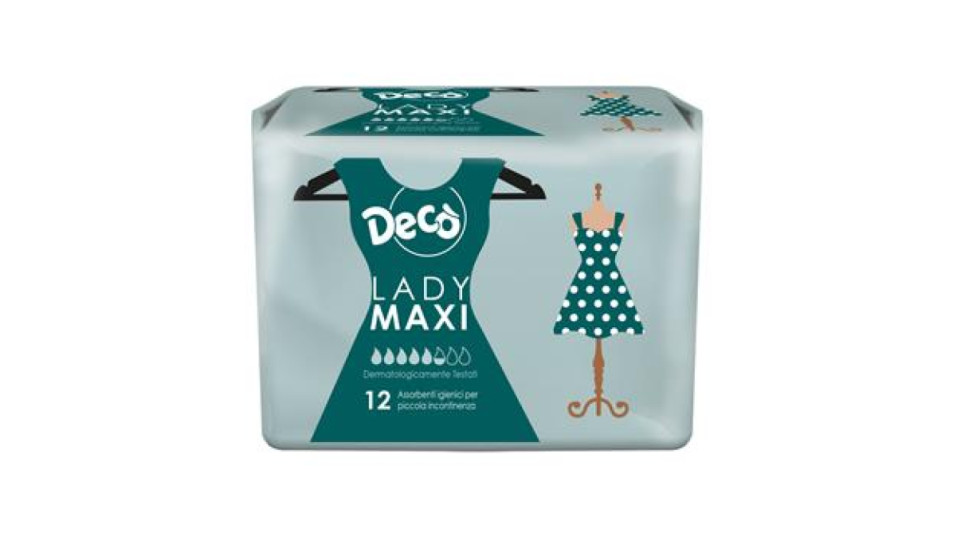 DECO ASSORB.IGIENICI MAXI 12PZ
