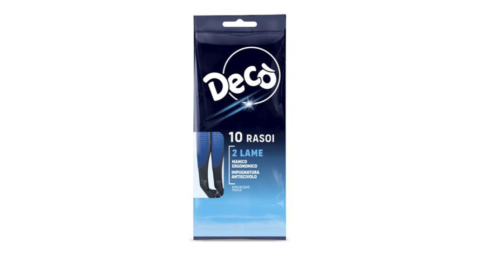 DECO RASOIO UOMO 2 LAM.BAS.10P