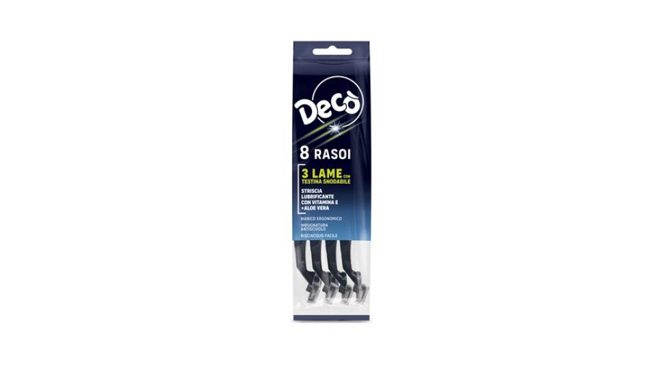 DECO RASOIO UOMO 3 LAME 8PZ