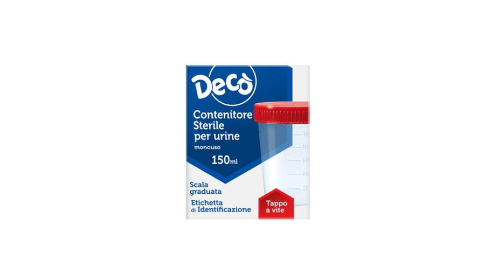 Decò CONTENITORE STERILE PER URINE 150ml