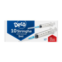 Decò SIRINGHE MONOUSO Ultra fine 5ml x 10pz