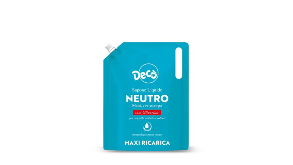 Decò Sapone Liquido ricarica 1000ml in busta