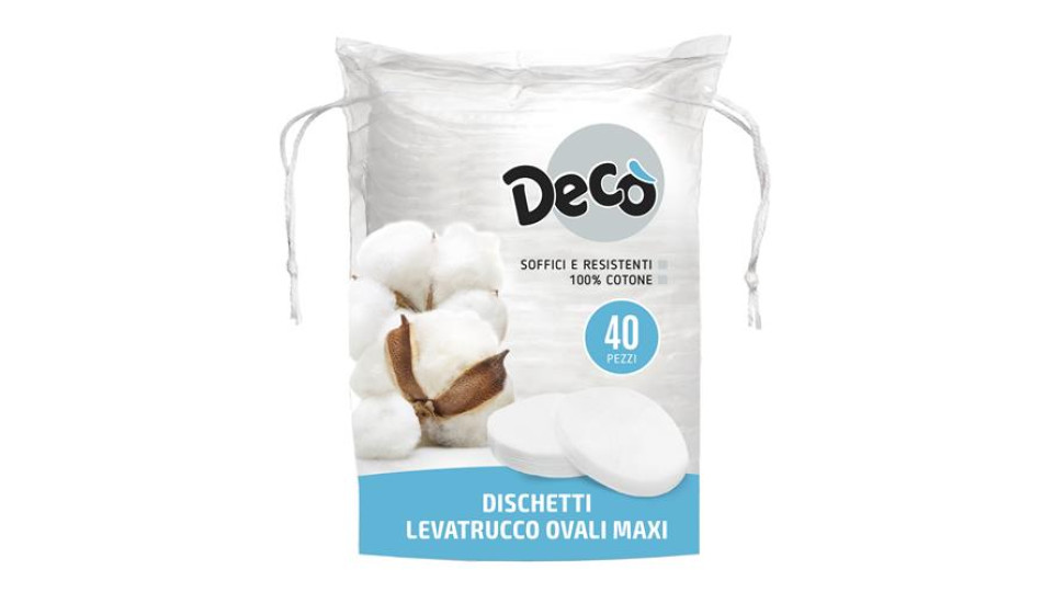 Decò dischetti levatrucco ovali maxi