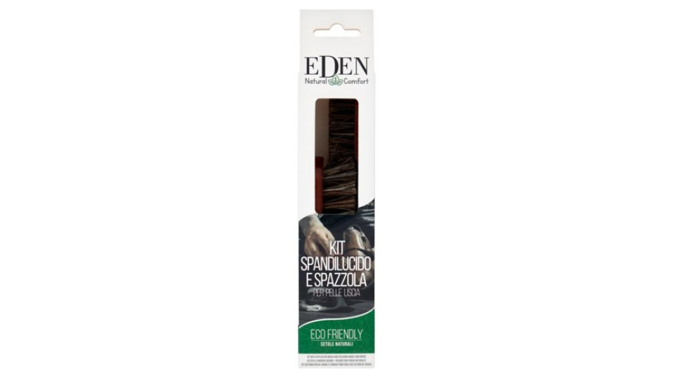 Eden Natural Comfort Kit Spandilucido e Spazzola per Pelle Liscia
