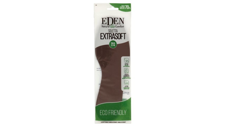 Eden Natural Comfort Soletta Extrasoft Taglia 22/46
