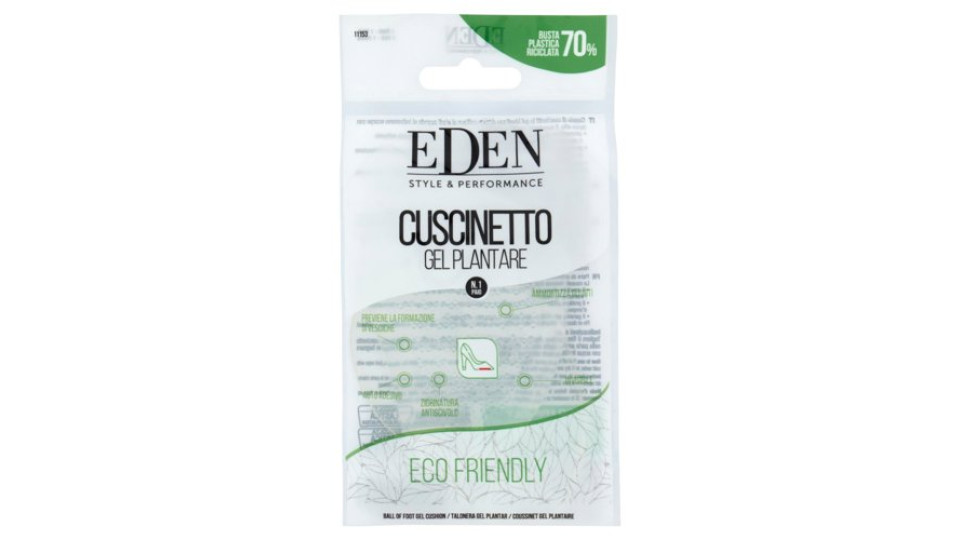 Eden Style & Performance Cuscinetto Gel Plantare 1 Paio