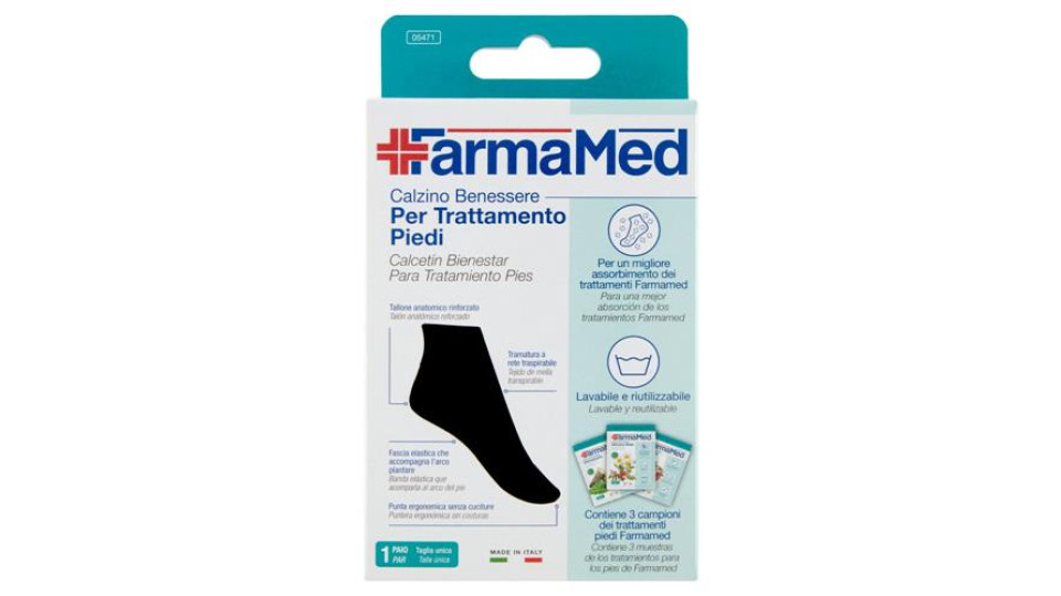 FarmaMed Calzino Benessere per il Trattamento Piedi 1 Paio