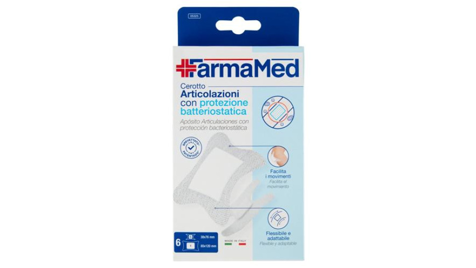 FarmaMed Cerotto Articolazioni con protezione batteriostatica 6 pz