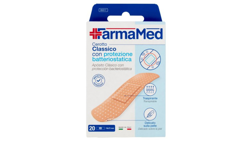 FarmaMed Cerotto Classico con protezione batteriostatica 20 pz