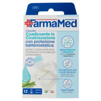 FarmaMed Cerotto Coadiuvante la Cicatrizzazione con protezione batteriostatica 12 pz