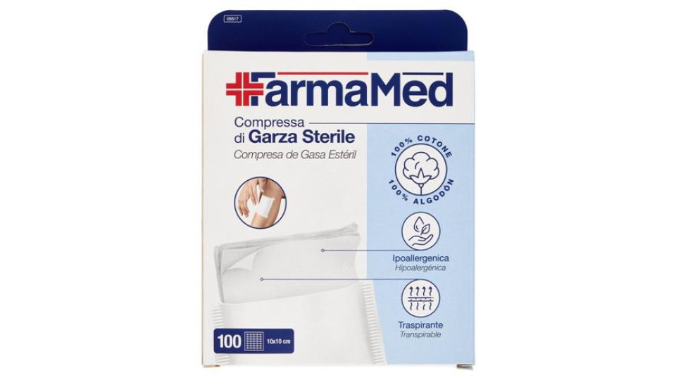FarmaMed Compressa di Garza Sterile 10x10 cm 100 pz